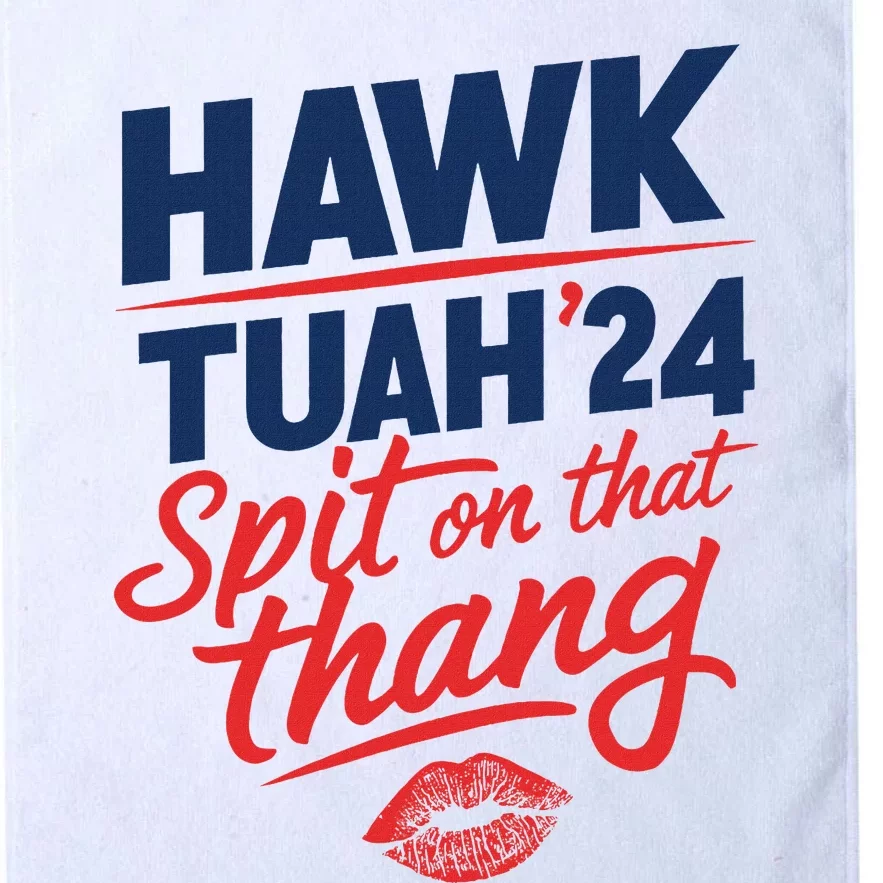 Hawk Tuah 2024 Funny Hawk Tush Design Platinum Collection Golf Towel