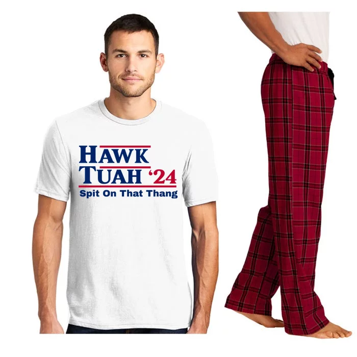 Hawk Tuah 24 Spit On That Thang Funny Quote Pajama Set