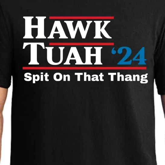 Hawk Tuah 24 Spit On That Thang Funny Quote Pajama Set