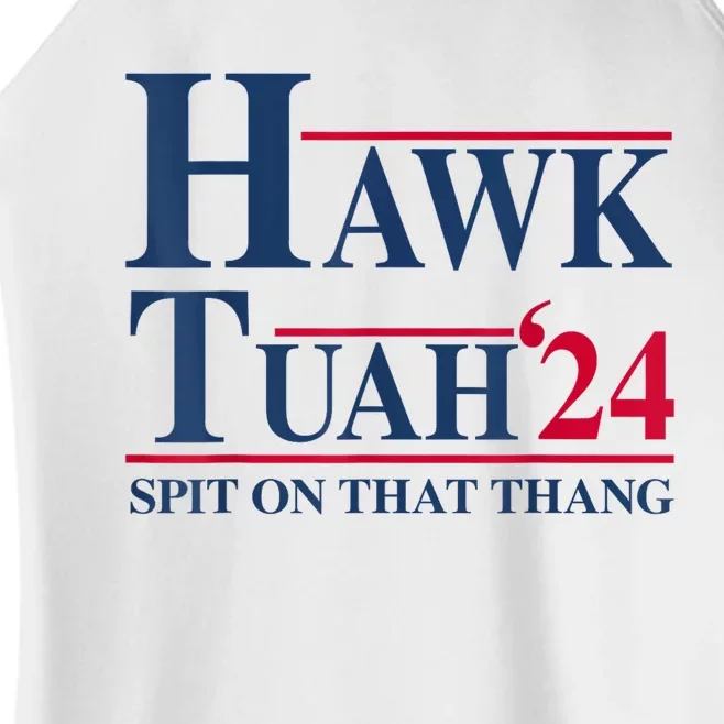 Hawk Tuah 24 Spit On That Thang Women’s Perfect Tri Rocker Tank