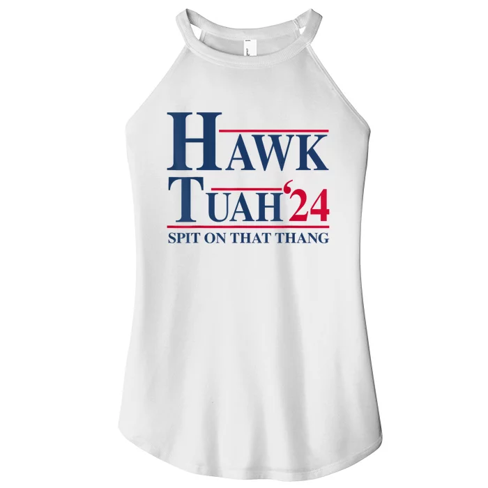 Hawk Tuah 24 Spit On That Thang Women’s Perfect Tri Rocker Tank