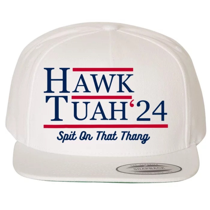 Hawk Tuah 24 Spit On That Thang Wool Snapback Cap