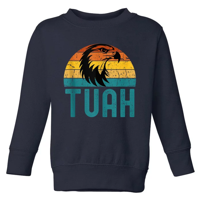 Hawk Tuah 24 Spit On That Thang Eagle Happy July Fourth Toddler Sweatshirt