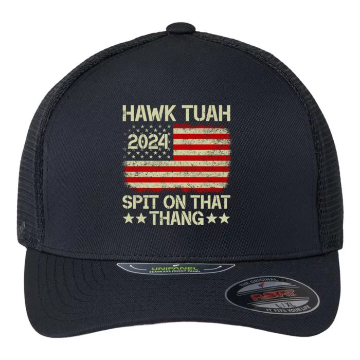 Hawk Tuah 24 Spit On That Thang Flexfit Unipanel Trucker Cap