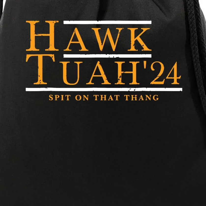 Hawk Tuah 24 Spit On That Thang Drawstring Bag