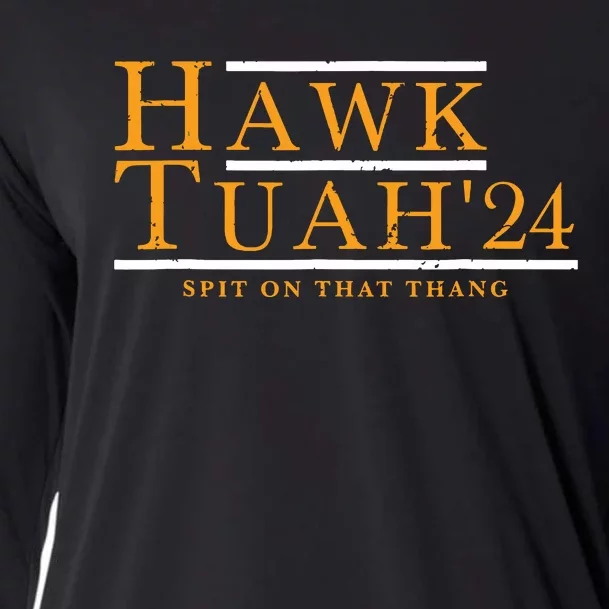 Hawk Tuah 24 Spit On That Thang Cooling Performance Long Sleeve Crew