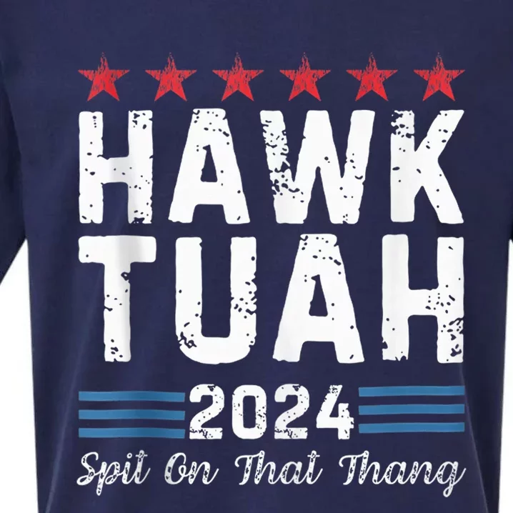 Hawk Tuah 24 Spit On That Thang Sueded Cloud Jersey T-Shirt