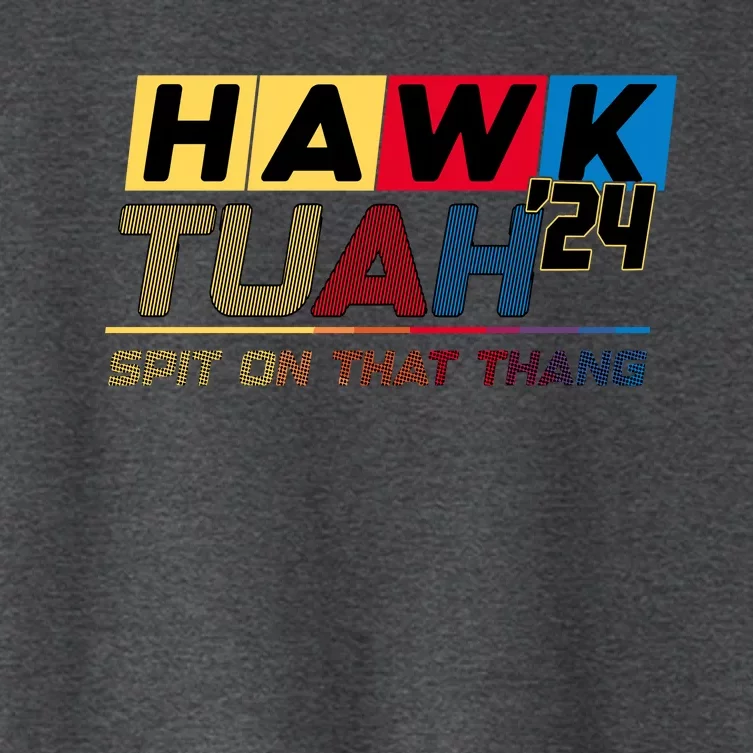 Hawk Tuah 24 Spit On That Thang Funny Saying Women's Crop Top Tee