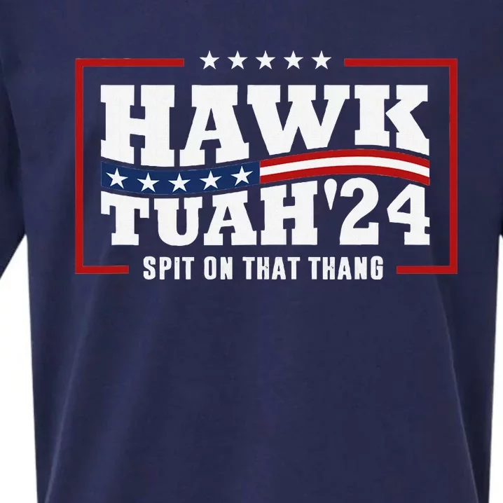 Hawk Tush 24 Retro Political Humor For 2024 Sueded Cloud Jersey T-Shirt