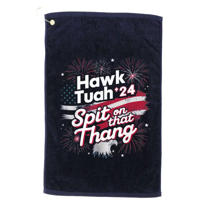 Hawk Tuah 24 Spit On That Thang Platinum Collection Golf Towel