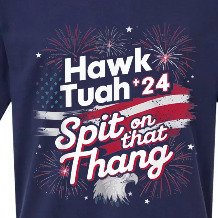 Hawk Tuah 24 Spit On That Thang Sueded Cloud Jersey T-Shirt