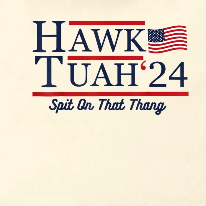 Hawk Tuah 24 Spit On That Thang Zip Tote Bag