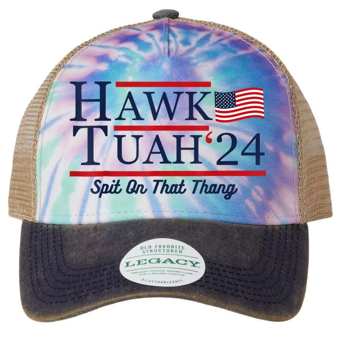 Hawk Tuah 24 Spit On That Thang Legacy Tie Dye Trucker Hat