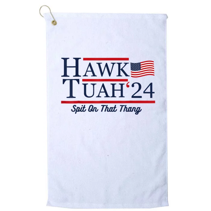 Hawk Tuah 24 Spit On That Thang Platinum Collection Golf Towel