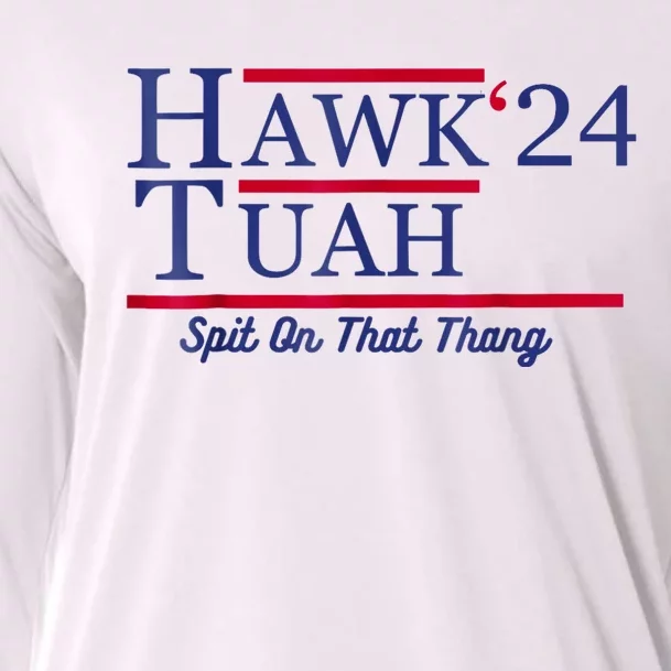 Hawk Tuah 24 Spit On That Thang Cooling Performance Long Sleeve Crew