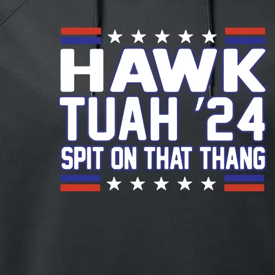 Hawk Tuah 2024 Spit On That Thang Hawk Tuah Girl Performance Fleece Hoodie