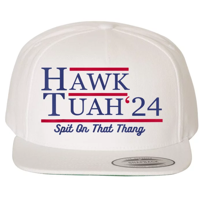 Hawk Tuah 24 Spit On That Thang Gift Wool Snapback Cap