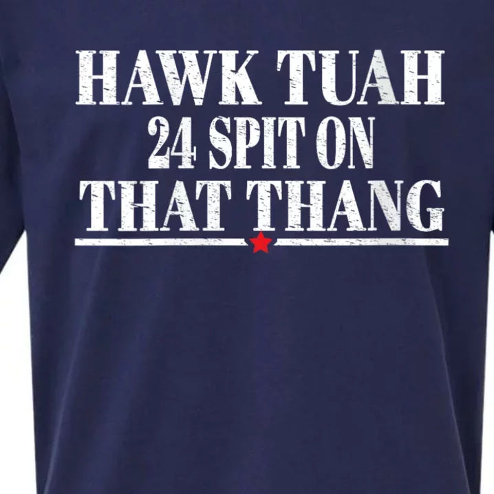 Hawk Tuah 24 Spit On That Thang Sueded Cloud Jersey T-Shirt