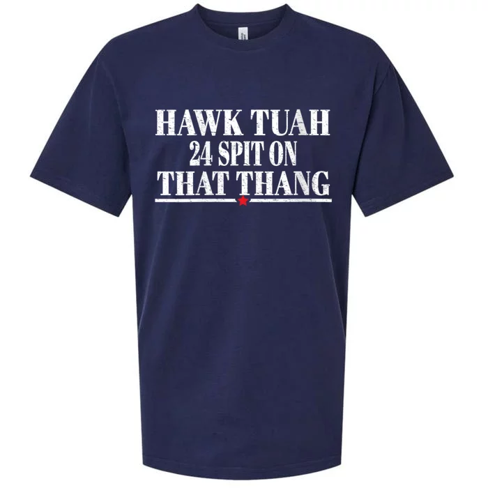 Hawk Tuah 24 Spit On That Thang Sueded Cloud Jersey T-Shirt