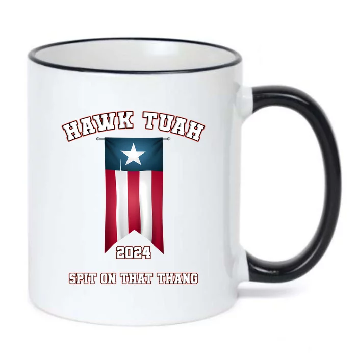 Hawk Tuah 2024 Black Color Changing Mug