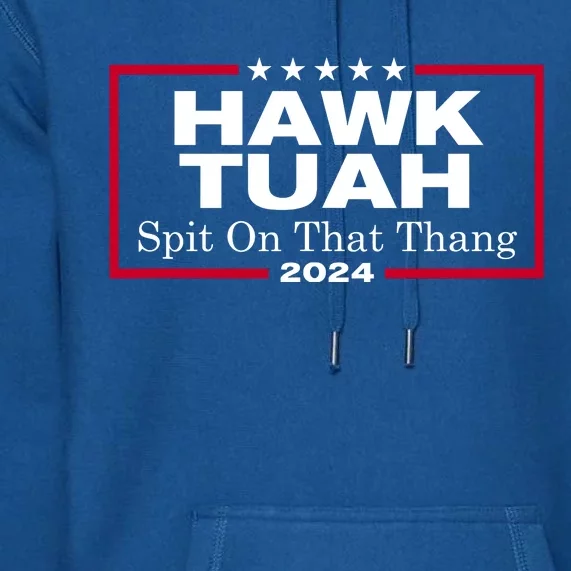 Hawk Tuah 24 Spit On That Thang Premium Hoodie