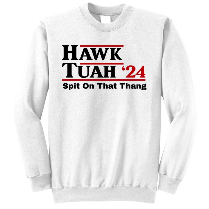 Hawk Tuah 24 Spit On That Thang Funny Saying Sweatshirt