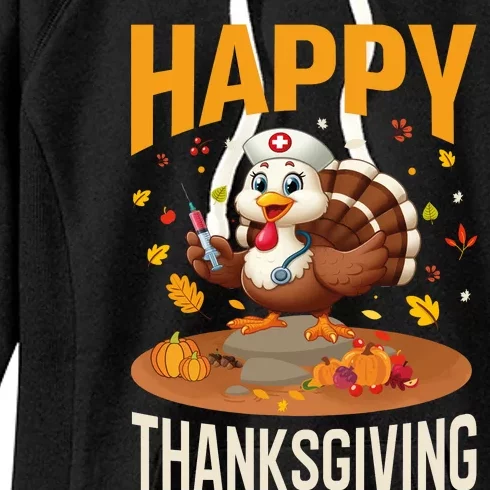 Happy Thanksgiving 2024 Celebration Graphic Women's Fleece Hoodie