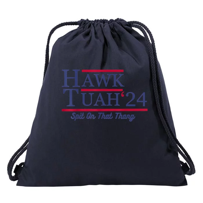 Hawk Tuah 24 Spit On That Thang Drawstring Bag