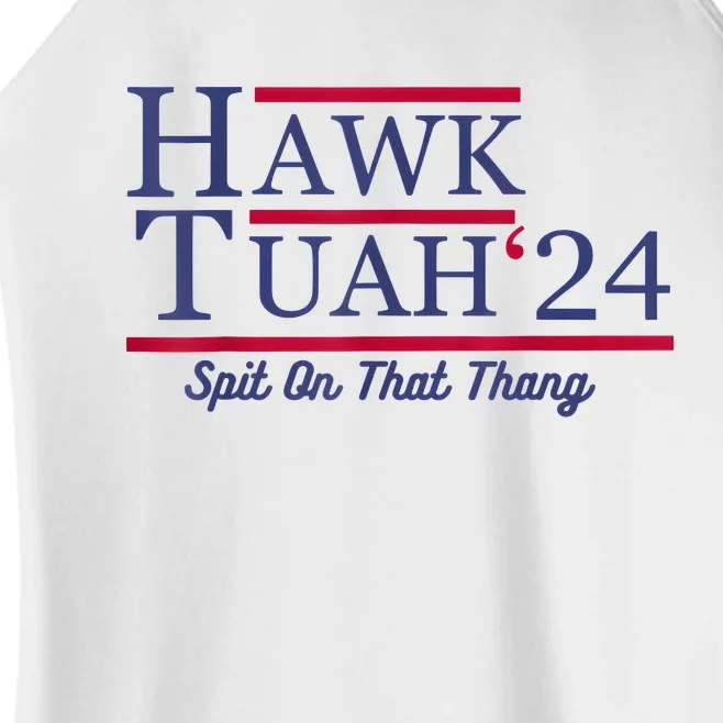 Hawk Tuah 24 Spit On That Thang Women’s Perfect Tri Rocker Tank