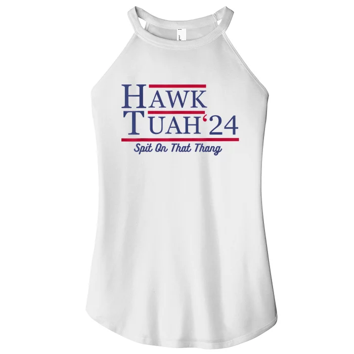 Hawk Tuah 24 Spit On That Thang Women’s Perfect Tri Rocker Tank