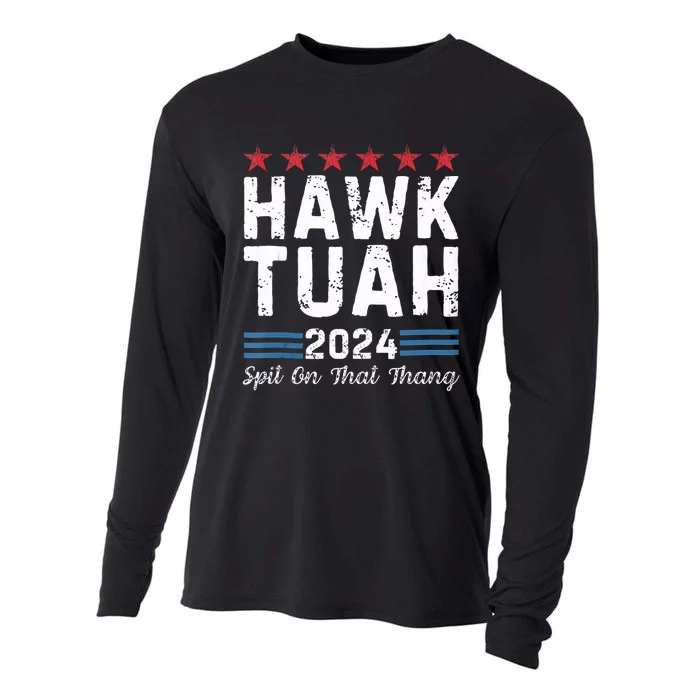 Hawk Tuah 24 Spit On That Thang Cooling Performance Long Sleeve Crew