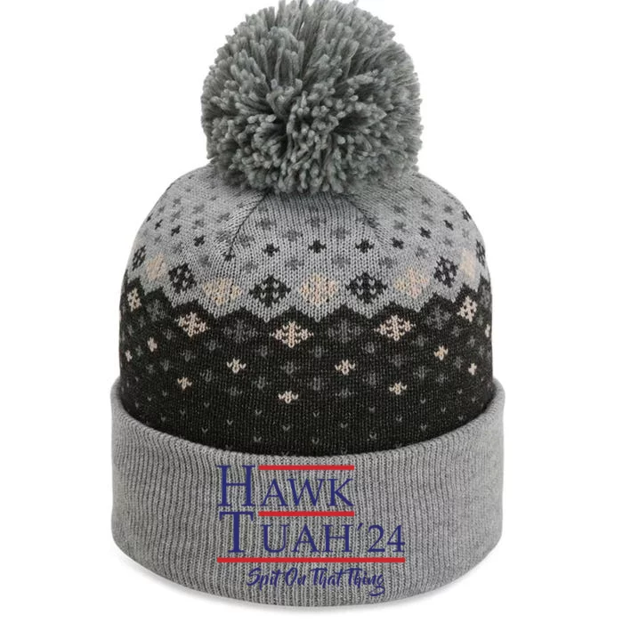 Hawk Tuah 24 Spit On That Thing The Baniff Cuffed Pom Beanie