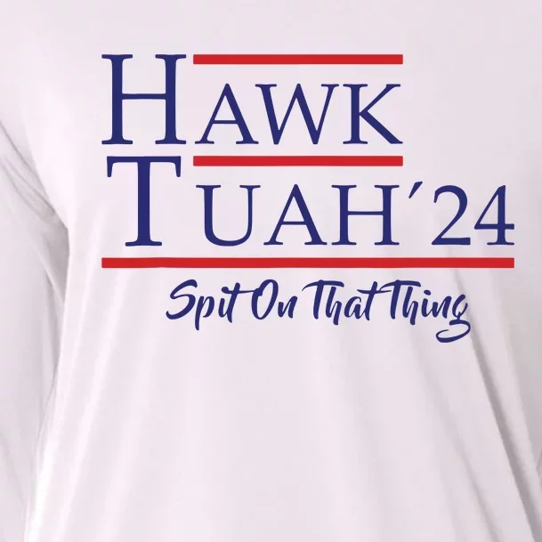 Hawk Tuah 24 Spit On That Thing Cooling Performance Long Sleeve Crew