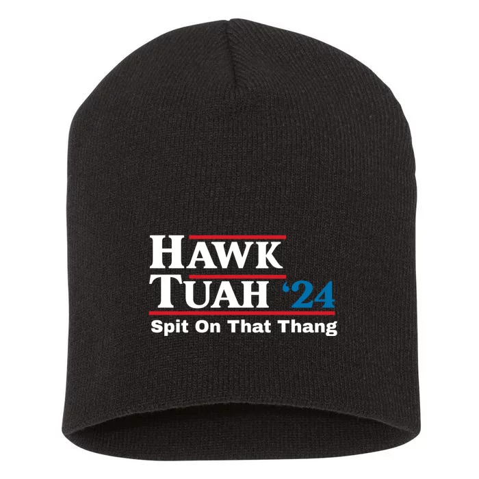 Hawk Tuah 24 Spit On That Thang Short Acrylic Beanie