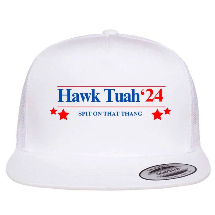 Hawk Tuah 24 Spit On That Thang Flat Bill Trucker Hat