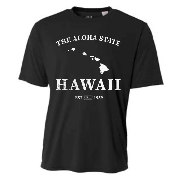 Hawaii The Aloha State Cooling Performance Crew T-Shirt