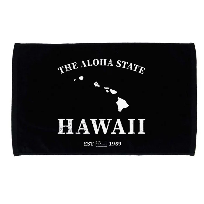 Hawaii The Aloha State Microfiber Hand Towel