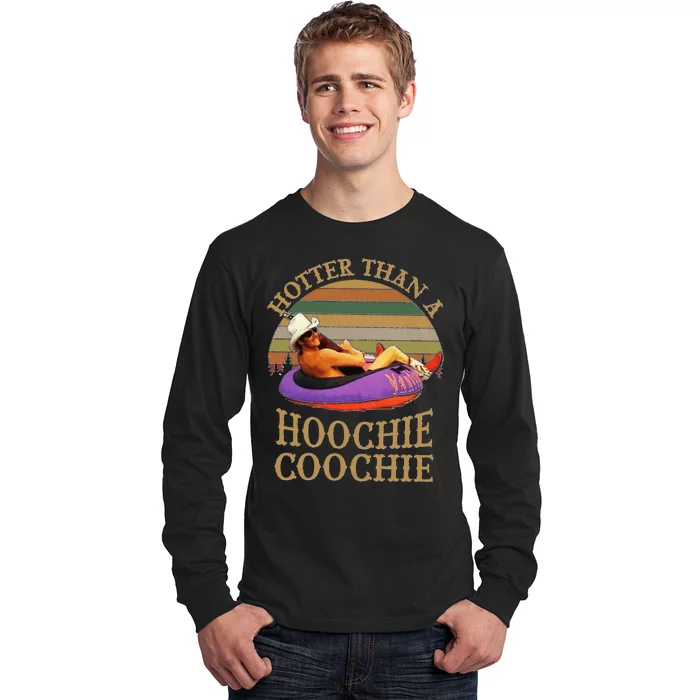 Hotter Than A Hoochie Coochie Chattahoochee Alan Jackson Vintage Long Sleeve Shirt