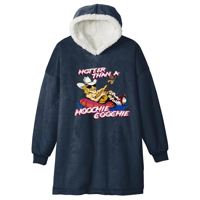 Hotter Than A Hoochie Coochie Alan Cartoon Jackson Vintage Hooded Wearable Blanket