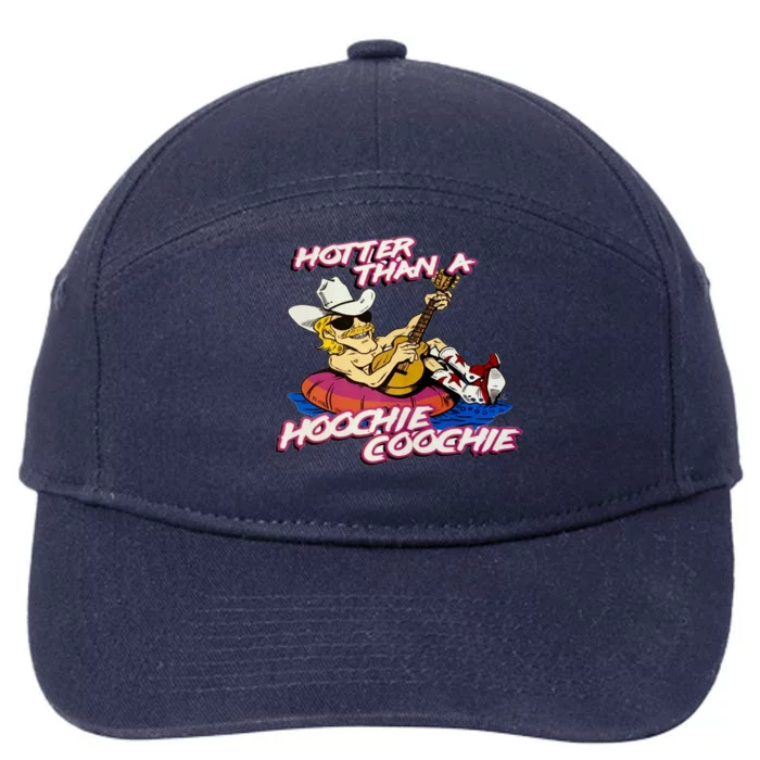 Hotter Than A Hoochie Coochie Alan Cartoon Jackson Vintage 7-Panel Snapback Hat