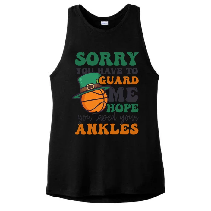 Hope Taped Ankles Design St Patricks Basketball Funny Gift Ladies Tri-Blend Wicking Tank