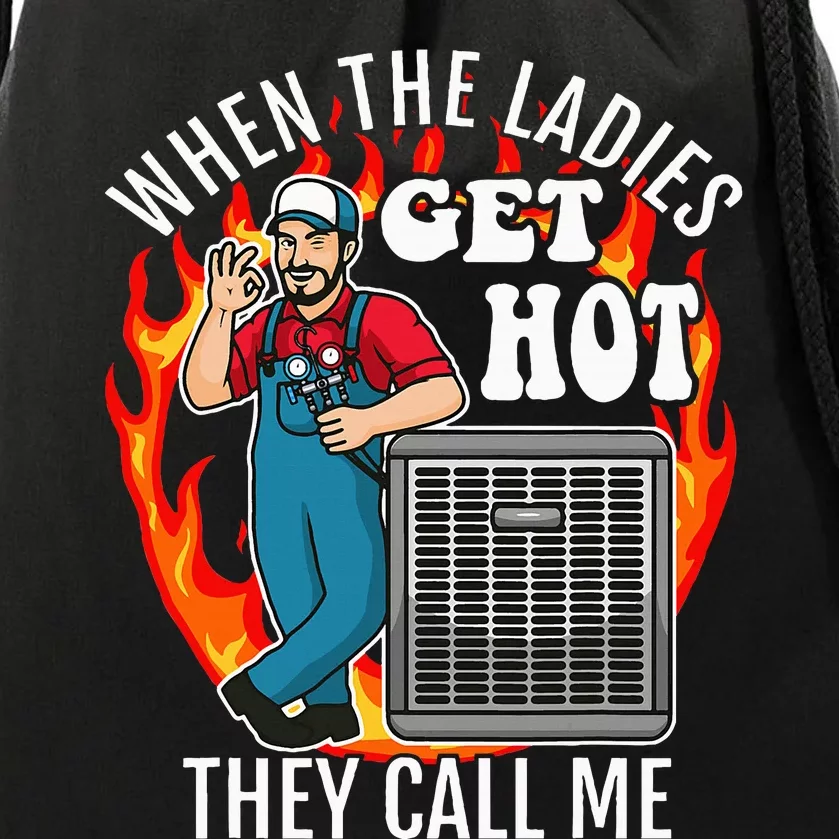 Hvac Technician Air Conditioning Engineer Tech Drawstring Bag