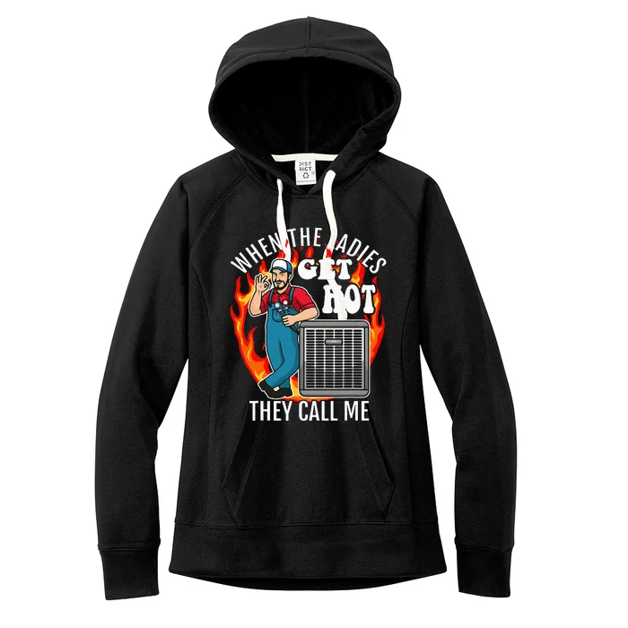 Hvac Technician Air Conditioning Engineer Tech Women's Fleece Hoodie