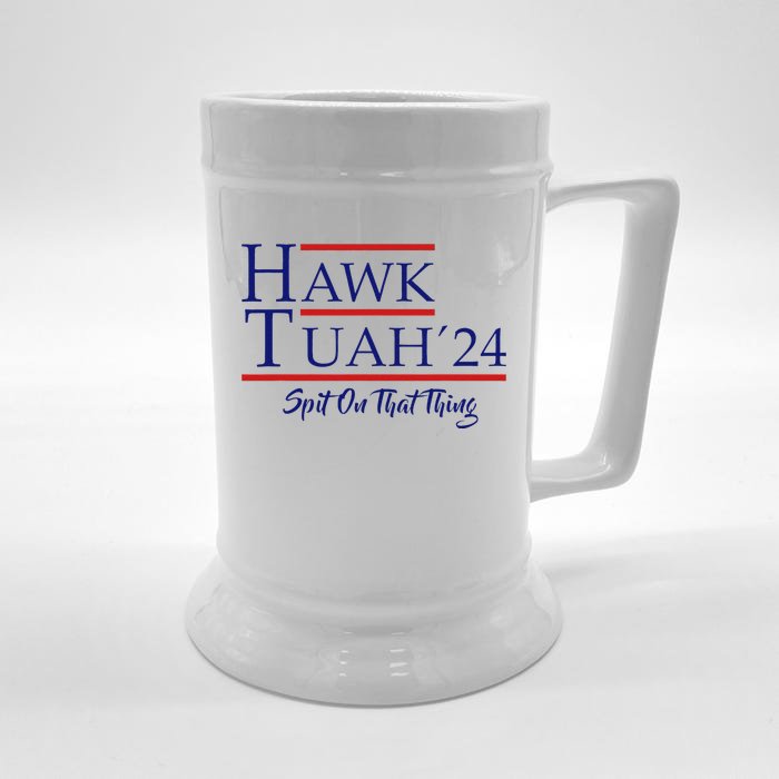 Hawk Tuah And Spit On That Thing 2024 Front & Back Beer Stein