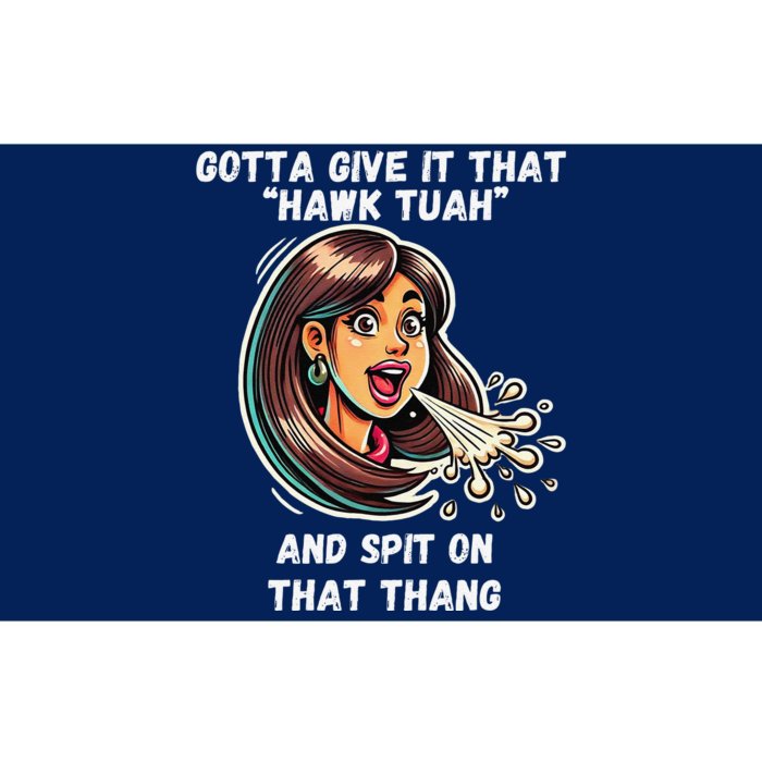 Hawk Tuah And Spit On That Thang Funny Viral Meme Design Bumper Sticker