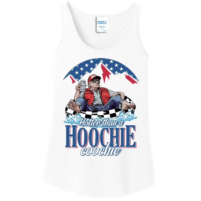 Hotter Than A Hoochie Coochie Funny Ladies Essential Tank