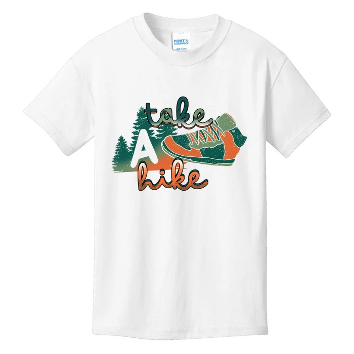 Hiking Take A Hike Hiking Mountain Camping Gift Kids T-Shirt