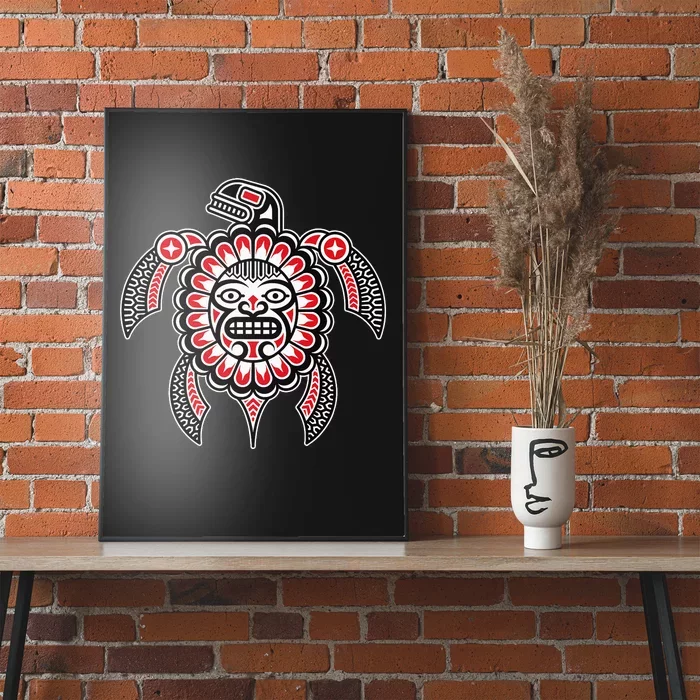 Haida Turtle American Indian Native America Indigenous Poster