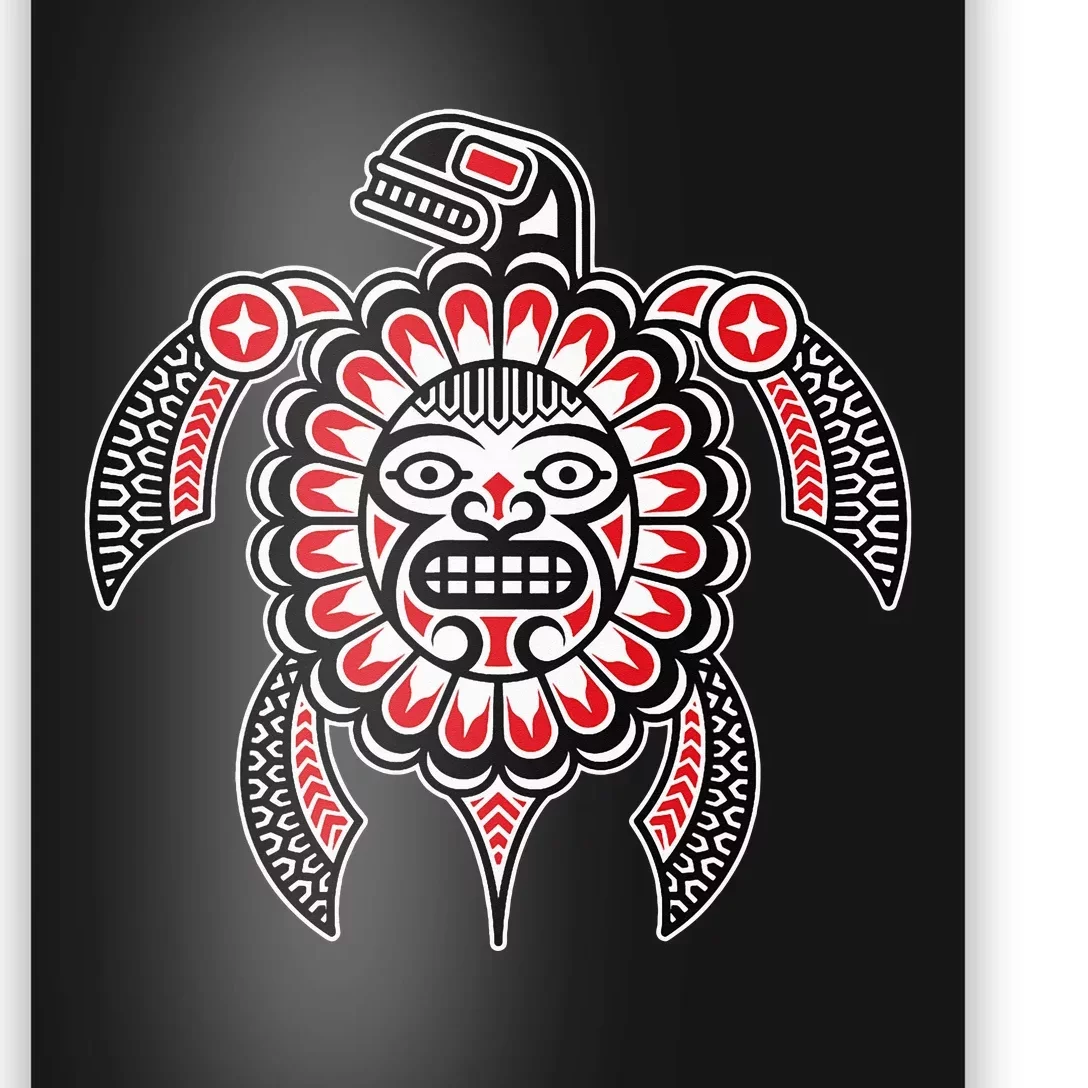 Haida Turtle American Indian Native America Indigenous Poster