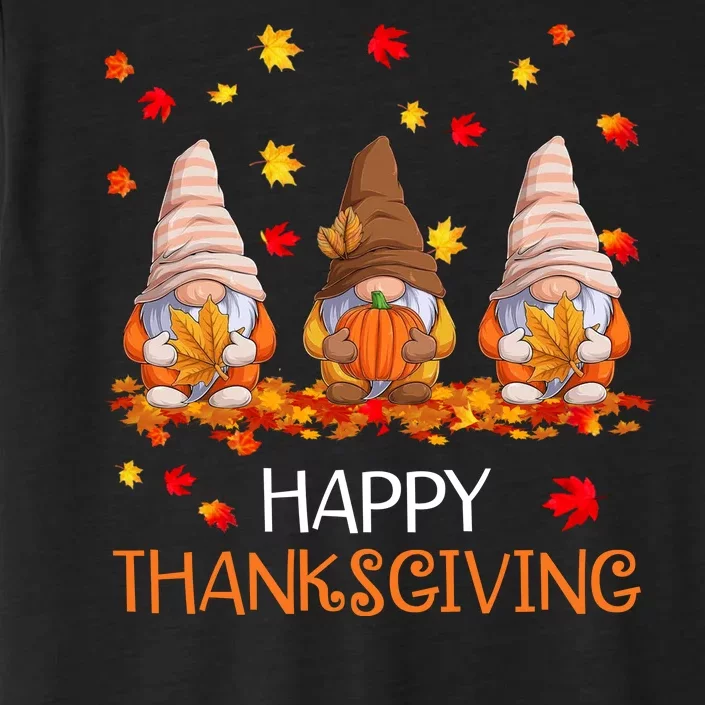 Happy Thanksgiving Autumn Fall Gnomes ChromaSoft Performance T-Shirt